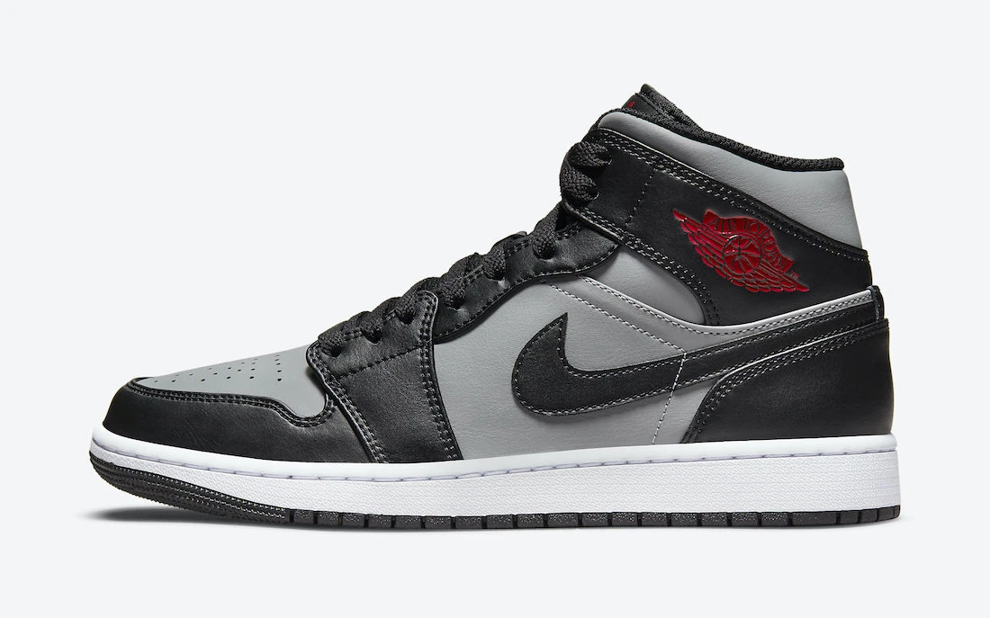 Nike Air Jordan 1 Mid Shadow Red Black 554724 096 Men s Size GS