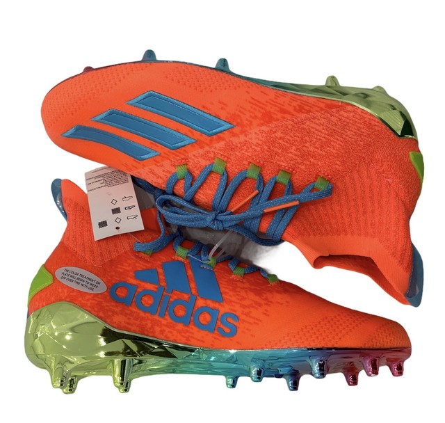 orange adidas football cleats