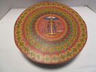 Vintage Wooden Folk Art Painted Geometric all over Stenciled Pantry Box 15' W.