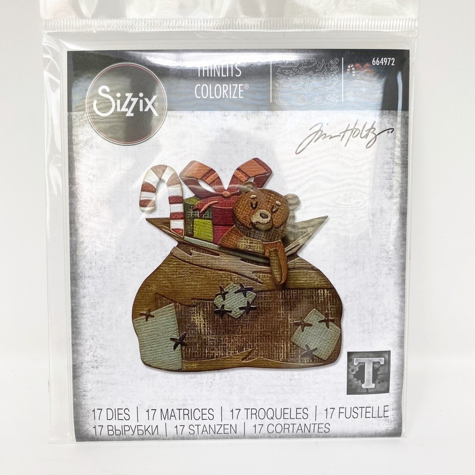 Sizzix 664972-Set Thinlits Motivo: Toyland Colorize di Tim Holtz 17