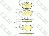 GIRLING FRONT BRAKE PAD SET 6112712 1605036 9195146 9198688 90512037 