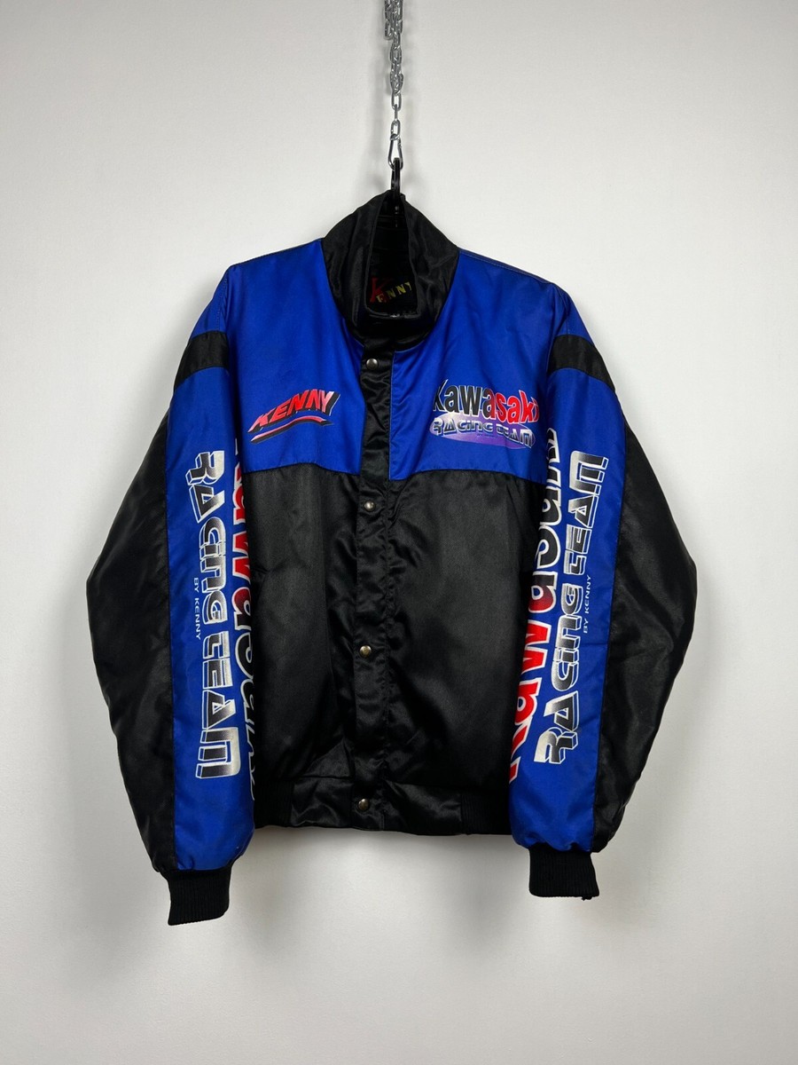 RARE‼️ Kawasaki By Kenny Racing Team Bomber Jacket Size L | eBay