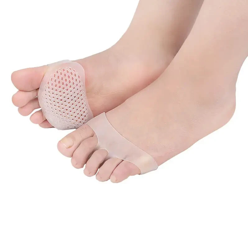 2x Silikon-Zehenspreizer Hallux Valgus Ballenschutz Bandage Hammerzehenpolster