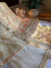 Indian Lahenga in Yellow + Pink color