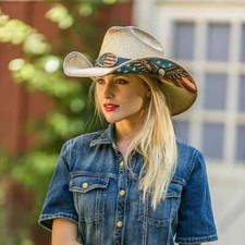 New Unisex Hand crafted Genuine Panama Cowboy Western Hat - SPIRIT