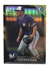 2016 Bowman Chrome Prospects Black and Gold Refractors George Iskenderian‼️PWE