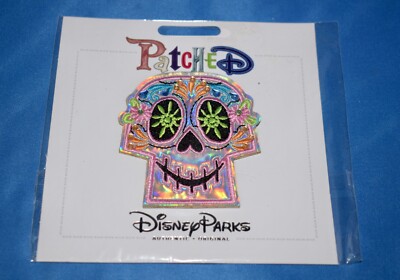 Disney Parks Patched Coco - Sugar Skull Day Of The Dead Adhesive Patch NEW ~ E2A