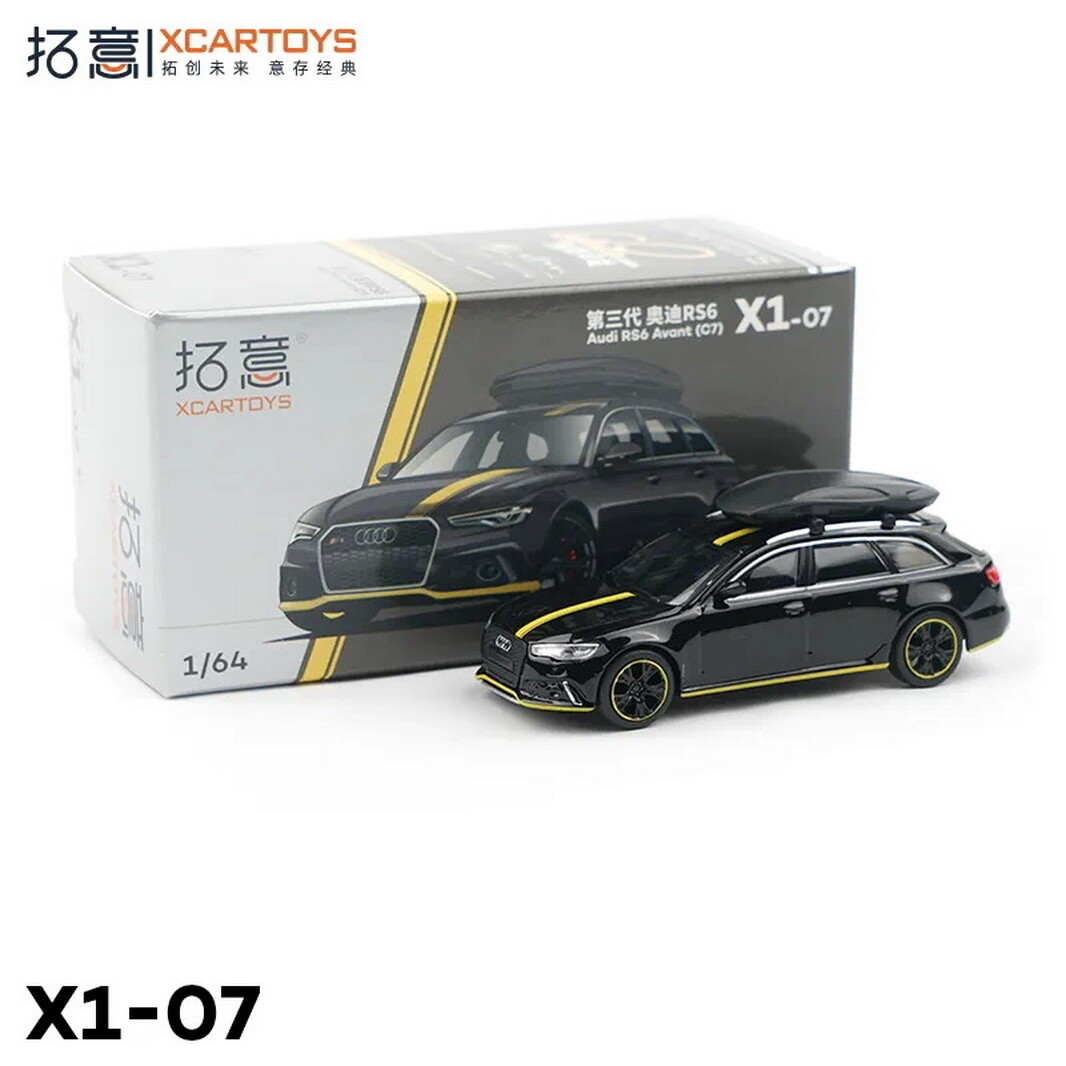 XCARTOYS 1/64 Scale Audi RS6 Avant C7 Black Diecast Car Model Toy