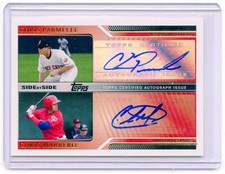 2011 TOPPS #DA-PM CHRIS PARMELEE, CHRIS MARRERO ROOKIE RC DUAL AUTOGRAPH #1/25