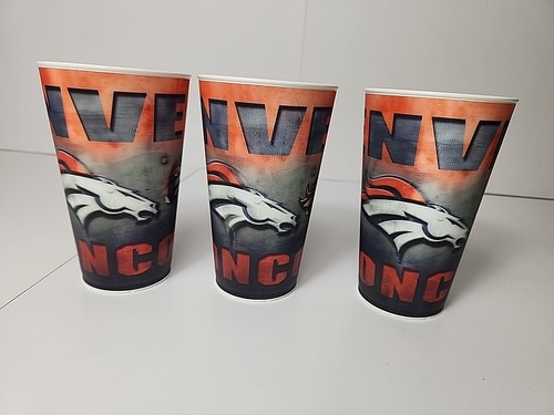 Denver Broncos NFL 16 Unzen holografische 3D Becher - 3er Set - Bild 3 von 12