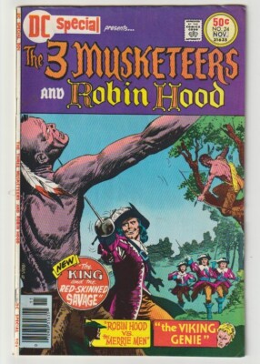 J872 DC Special Series24 3 Musketeers Robin Hood 1976 Comic Book