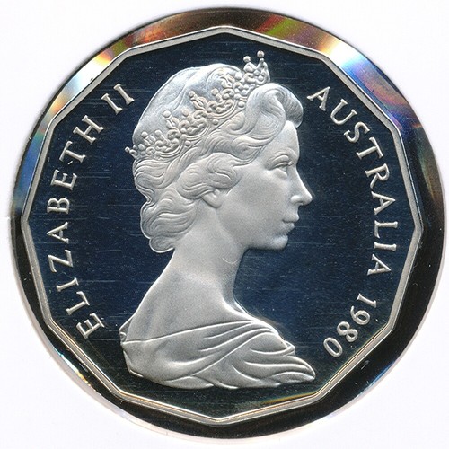 Australia 1980 Fifty Cents 50c (Coat of Arms) - Proof - Picture 3 of 3