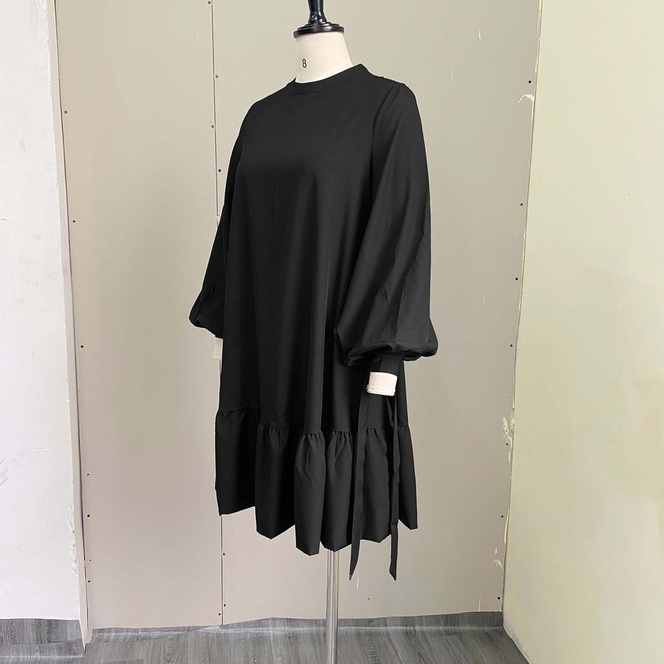 Womens Midi Dresses Cocktail Church Tea Dresses Long Sleeve ALine