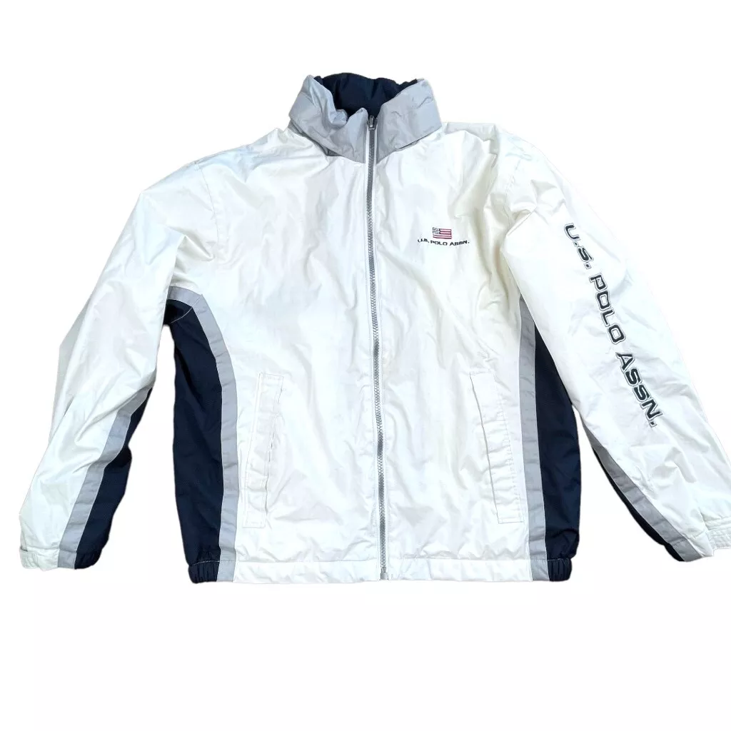 Us polo assn hooded deals windbreaker