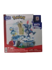 MEGA Pokemon Buildable Figure Set Piplup And Sneasel's Snow Day 183 Pieces New