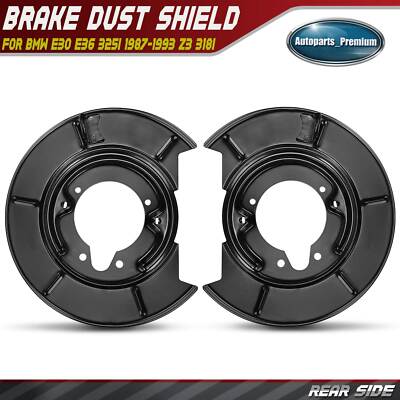 2x Rear Brake Dust Shield for BMW E30 E36 325i 1987-1993 Z3 1996-2002 318i 325i