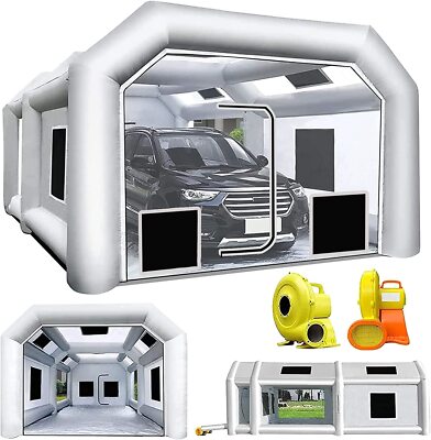 Inflatable Paint Booth 21.5X13X9FT Portable Paint Booth with Multiple Filters