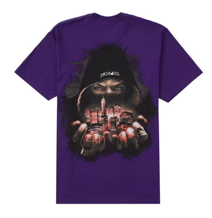 Tee shirt Supreme Def Jam Fighter   Violet   Large   FW23