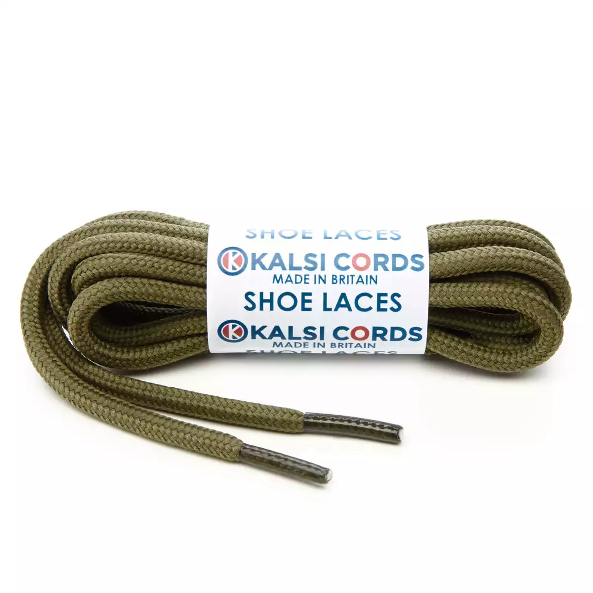KHAKI OLIVE GREEN ROUND CORD SHOE LACES STRONG THICK ROPE SPORT TRAINER BOOT