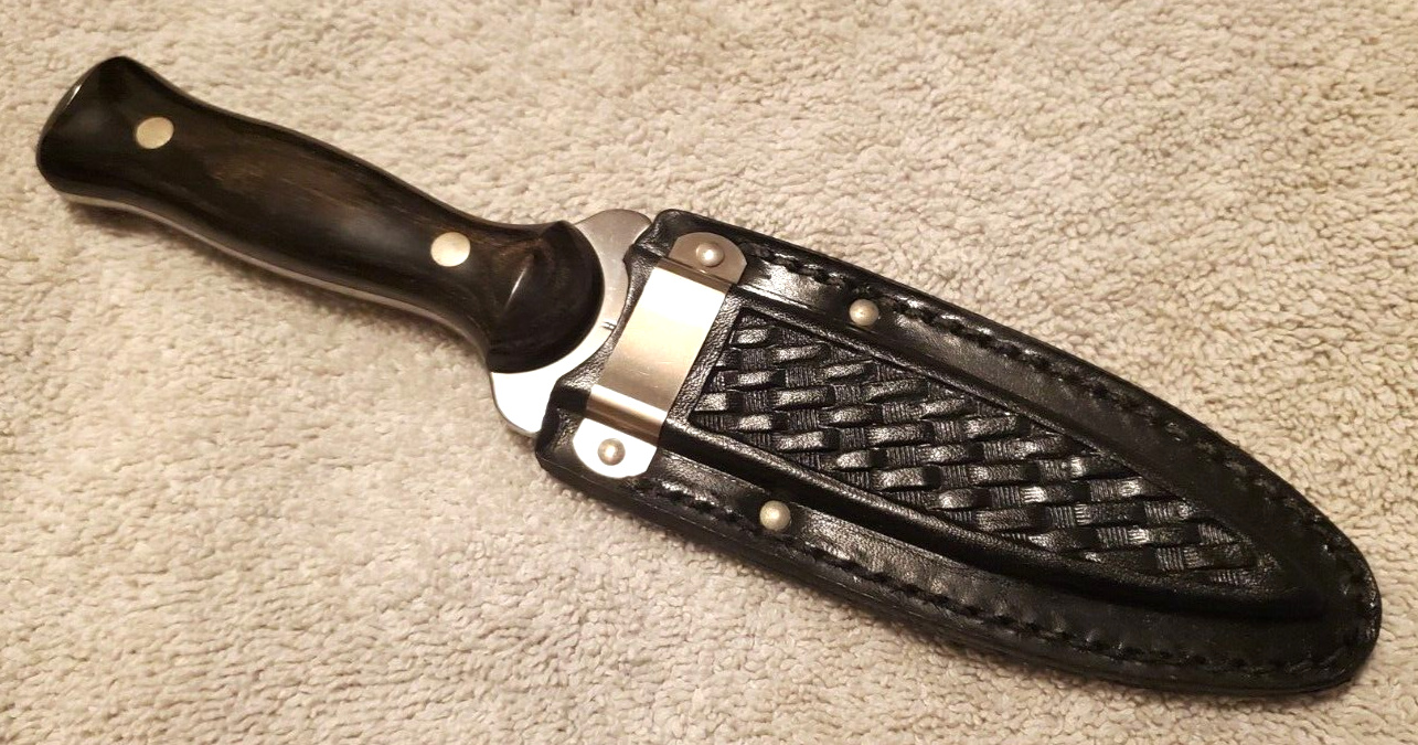 Western W77 Fixed Blade Boot Knife w/case Mint in Box eBay