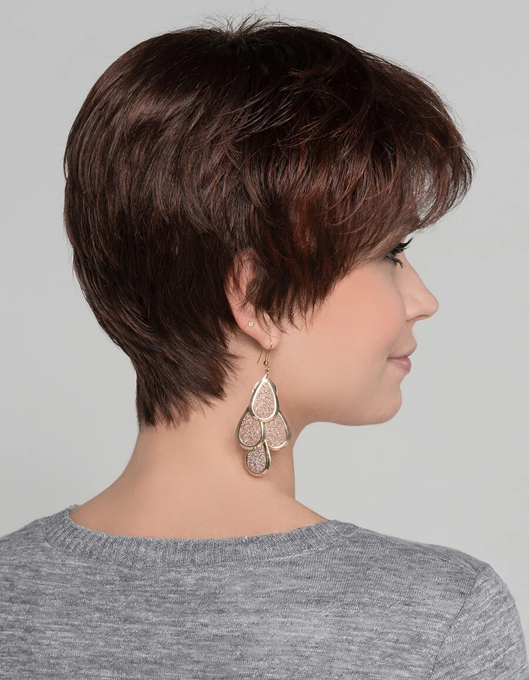 Peluca ZIZI de ELLEN WILLE, *¡TODOS LOS COLORES!* Corona Mono, Precioso Estilo Pixie, NUEVO Foto 3 de 4