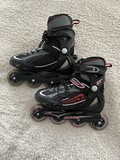 Bladerunner Pro 80 Rollerblades Inline Skates ABEC 5 Men  s Sz 10 Black/Red