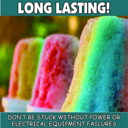 MANUAL NO POWER BLUE ICE SHAVER SNO CONES SNOW KONES - BLOCK ICE SHAVED - Picture 11 of 14