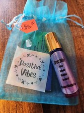 "Stress Relief" All Natural Roll-on Essential Oils Infused With Crystals