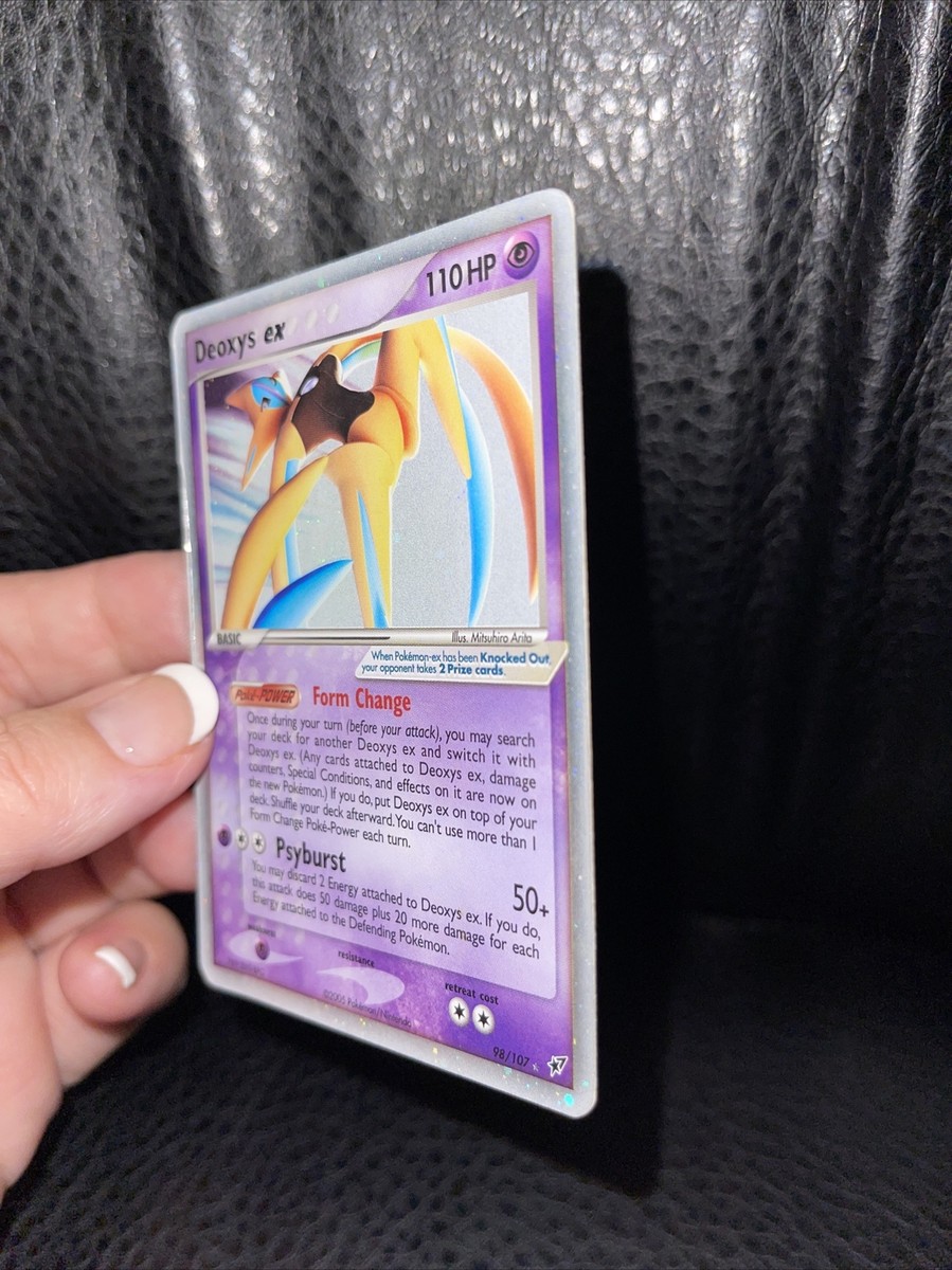Deoxys EX 98/107 EX Deoxys Ultra Rare Pokemon Card Near Mint