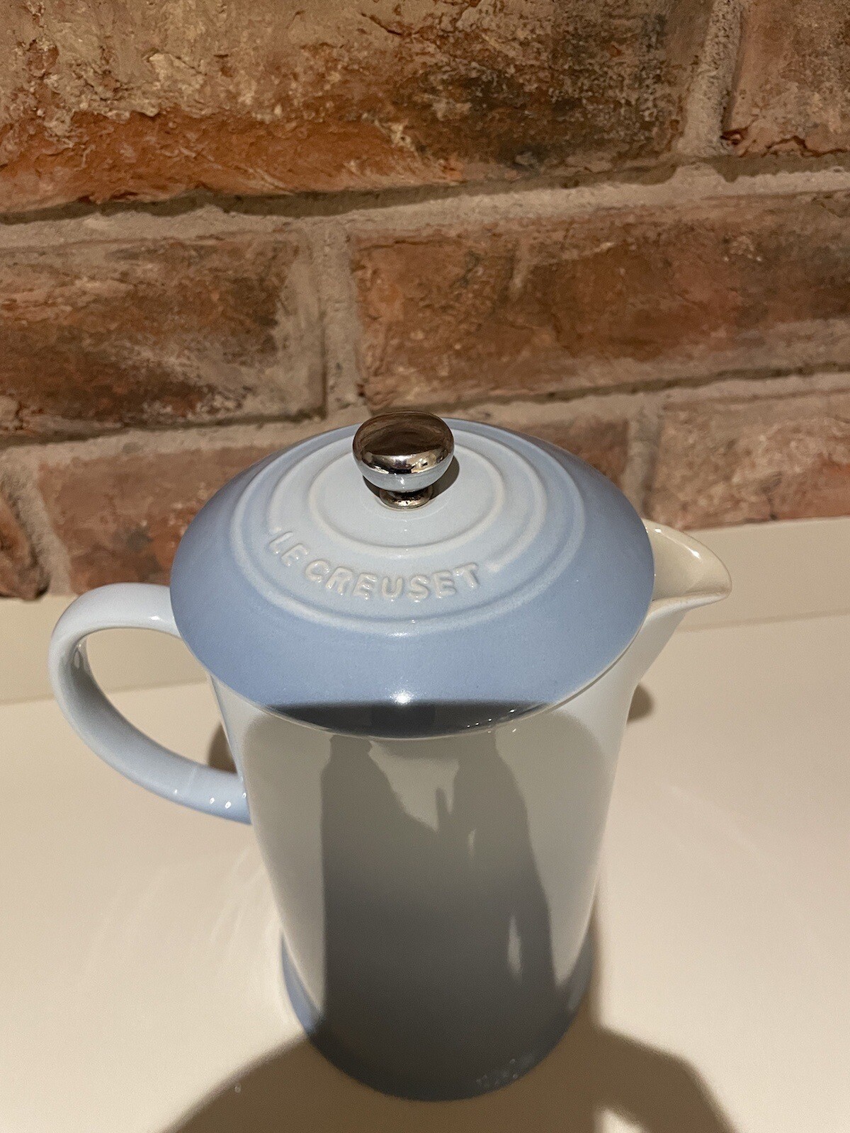 Le Creuset Stoneware Cafetière French Press Coastal Blue eBay