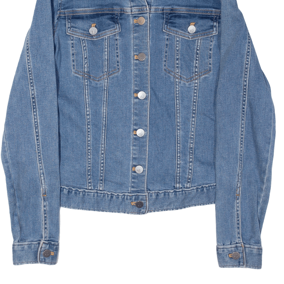 CALVIN KLEIN JEANS Denim Jacket Blue Womens S eBay