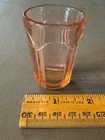 HOCKING COLONIAL PINK KNIFE & FORK WHISKEY TOOTHPICK GLASS VTG DEPRESSION GLASS