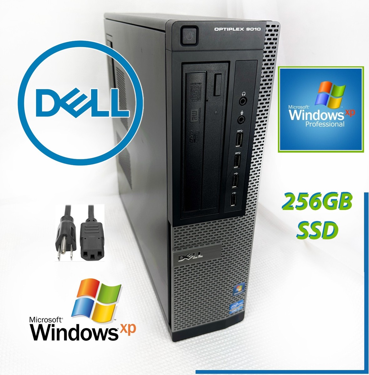 Windows XP Pro 32 Bit PC, Dell OptiPlex 9010 i5-3470, 256GB SSD, 1