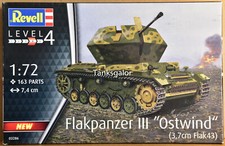 Revell 1:72 Scale Flakpanzer III Ostwind Model Kit - Military Vehicle Assembly Kit - View #6
