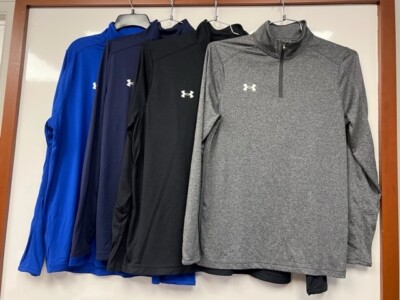 NEW-MEN'S UNDER ARMOUR LOCKER L/S QUARTER ZIP, #1293901, ASST CLR SIZE, 