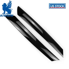 Pair Windshield Exterior Outer Pillar Trim Molding For 10-13 Kia Soul Hatchback