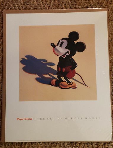 HTF 1988 WAYNE THIEBAUD "TOY MICKEY MOUSE" LITHOGRAPH PRINT POP ART POSTER