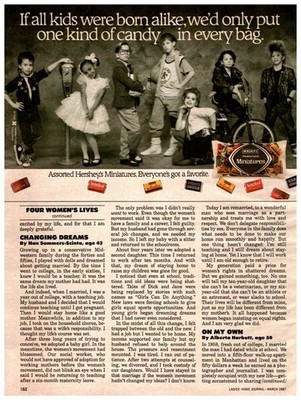 1987 Hershey's Miniatures kids candy chocolate Vintage Print Ad