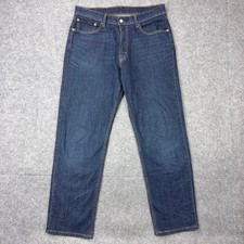 Levi's Jeans Mens 36x32 Blue 550 Relaxed Fit Tapered Leg Dark Wash Denim Pants