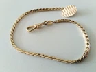 Vintage Speidel Watch Chain gold on solid silver signed SP & stamped 800
