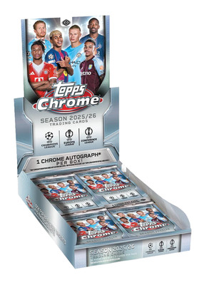 Topps Chrome UCC UEFA Club Competitions 2025-26 Hobby Box NEU OVP SEALED