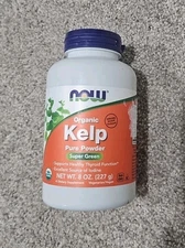NOW FOODS Kelp Powder Organic *LARGER 8 oz - Sealed New - Exp 3/2027