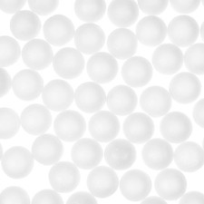 200 Pcs White Solid Polystyrene 2 cm Round Spheres for Craft Decoration