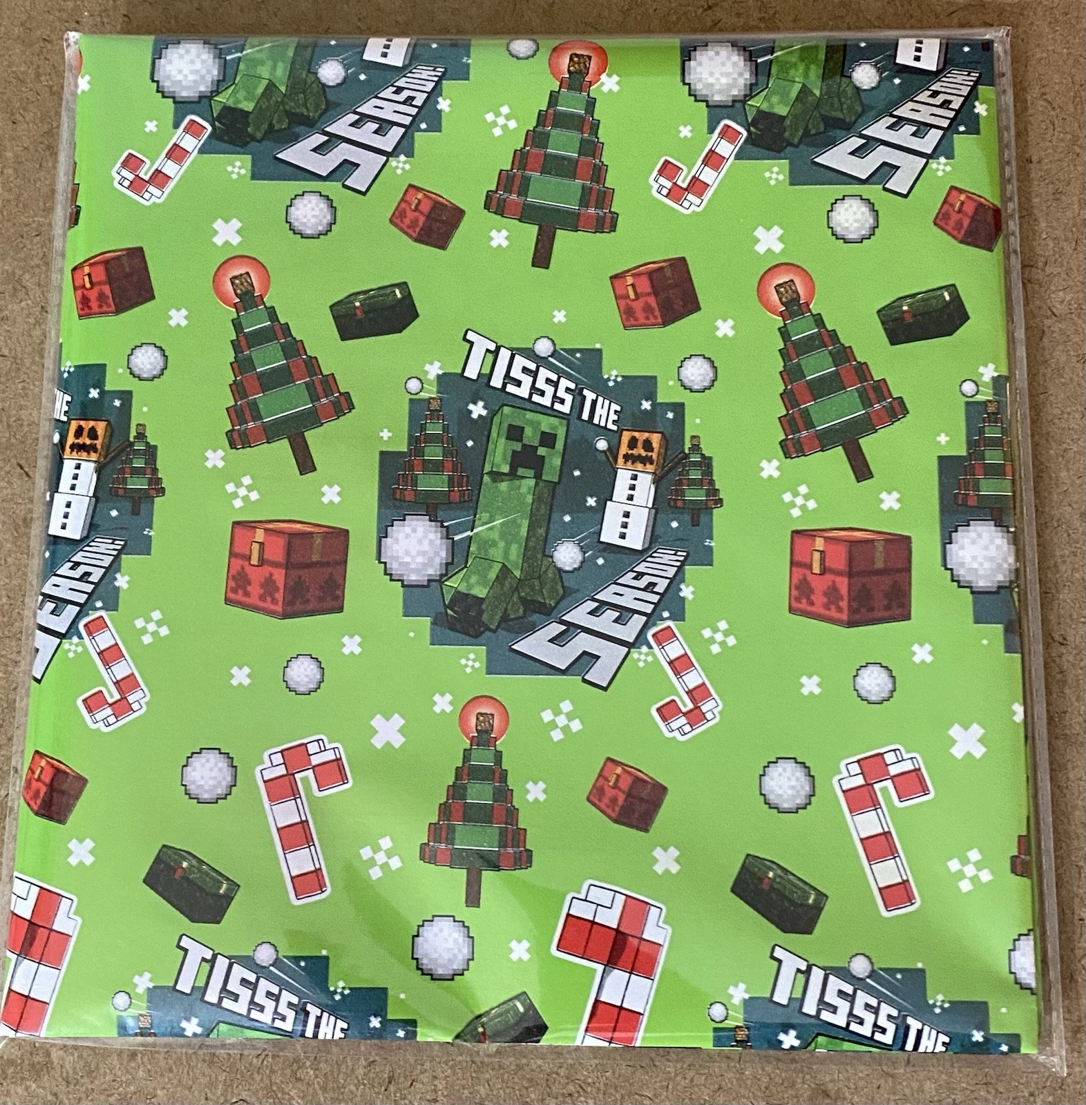 MINECRAFT MINE CRAFT Christmas Wrapping Paper