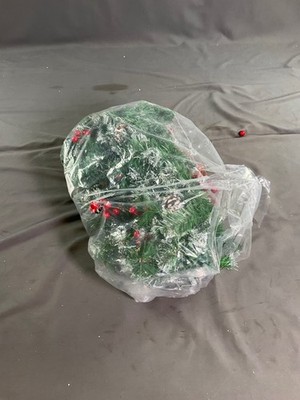 Yingzhao Christmas Garland Decoration Kit with LED lights and Red Bows