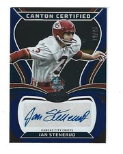 2025 Panini Certified Jan Stenerud Canton Certified Autograph 19/20 CHIEFS