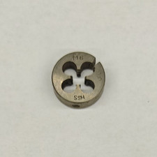 M6x1 Round Die Screw Adjustable HSS 13/16" OD Metric