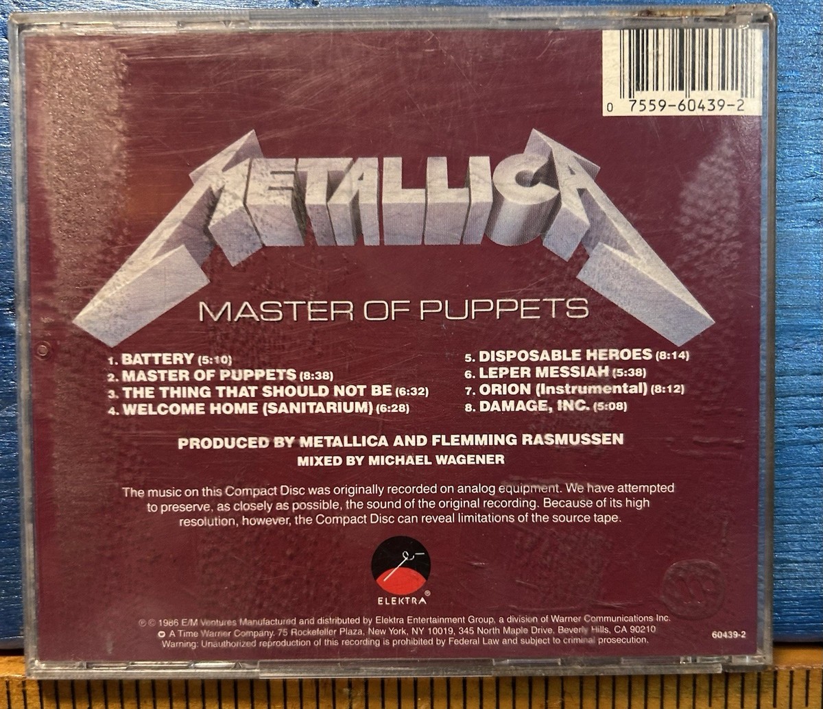 Metallica Master Of Puppets 1986 CD | eBay