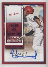 2015 Panini Contenders Prospect Ticket Blue Foil Edmundo Sosa #17 Auto 1v3