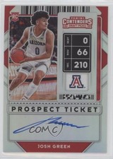 2020-21 Contenders Draft Picks Premium Edition Silver Prizm Josh Green Auto 04tz